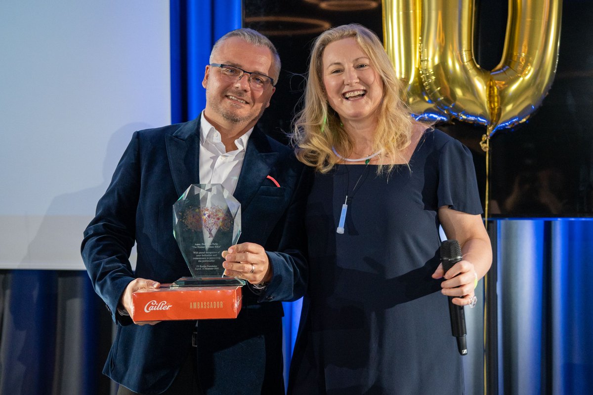 fhpatienteurope's tweet photo. ✨ Celebration Dinner
A powerful keynote from Prof. Ivan Pećin, Achievement Awards for Ivan, Patricia and Elsie, and an unforgettable performance by our Youth Group Ambassadors — reminding us we’re truly in this together. 💙
#ANM2025 #FHEuropeFoundation #TogetherEngagedForChange https://t.co/uhTHKrkpgM