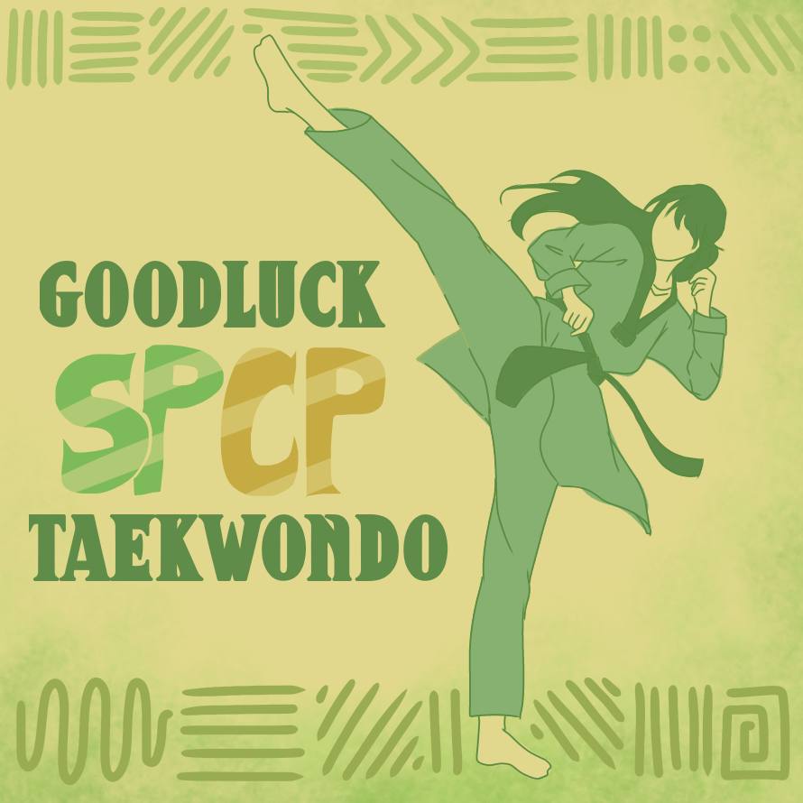 SPCPSports's tweet photo. Let us cheer for the following members of the SPCP Taekwondo Varsity as they go on their way and compete TODAY at the MAPATA Age Group Taekwondo Championships!

Sue Abedin
Uri Austria
Nixie De Leon 
Nixine Distrito
Gizana Gayat
Julianna Lipana

You got this, tigers!💛💚 https://t.co/JauAXfHt5s
