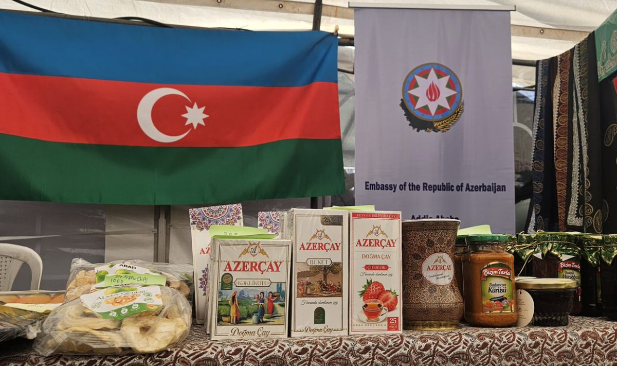 Proud to participate in the annual Diplomatic Charity Bazaar in Addis Ababa and present a range of products Made in #Azerbaijan.