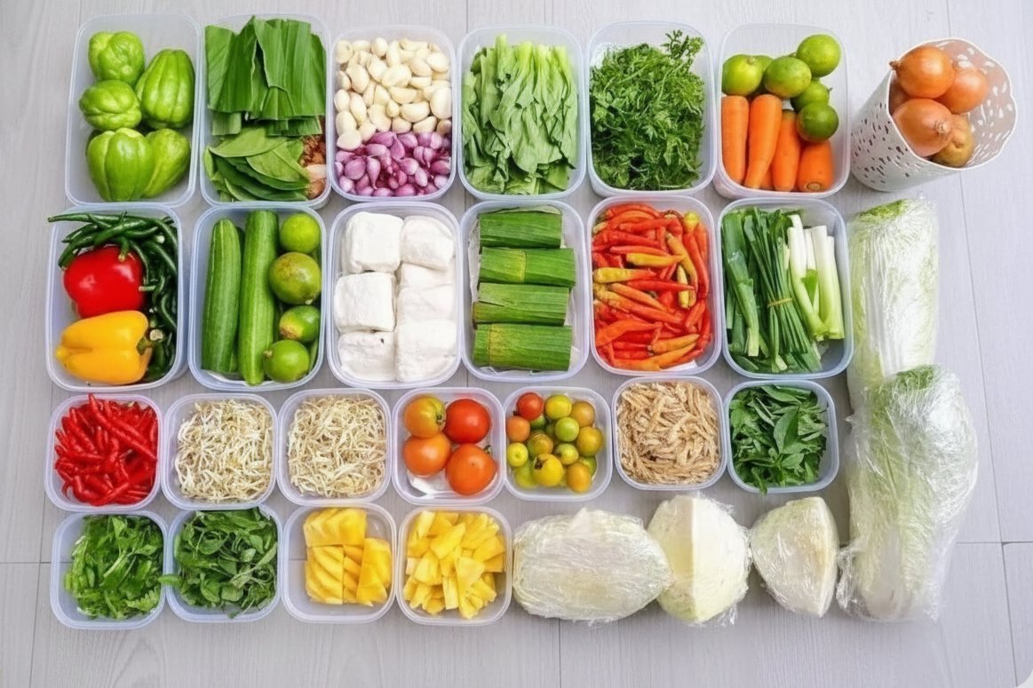 Wadah Toples Food Prep Calista Oita (10 Pcs) Anti Ribet! 🥦🥕

a Thread