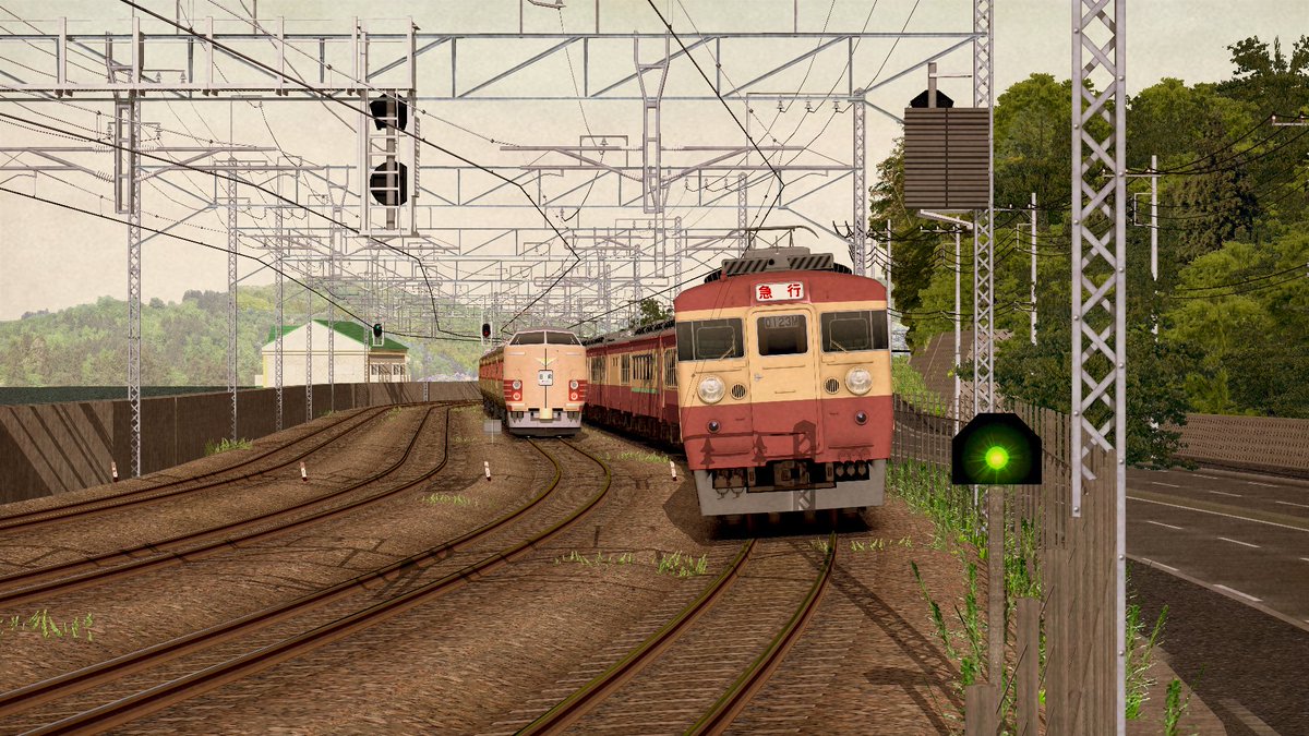 ymsm87's tweet image. 1枚だけGeminiでいじったの混じってる
#RailSim