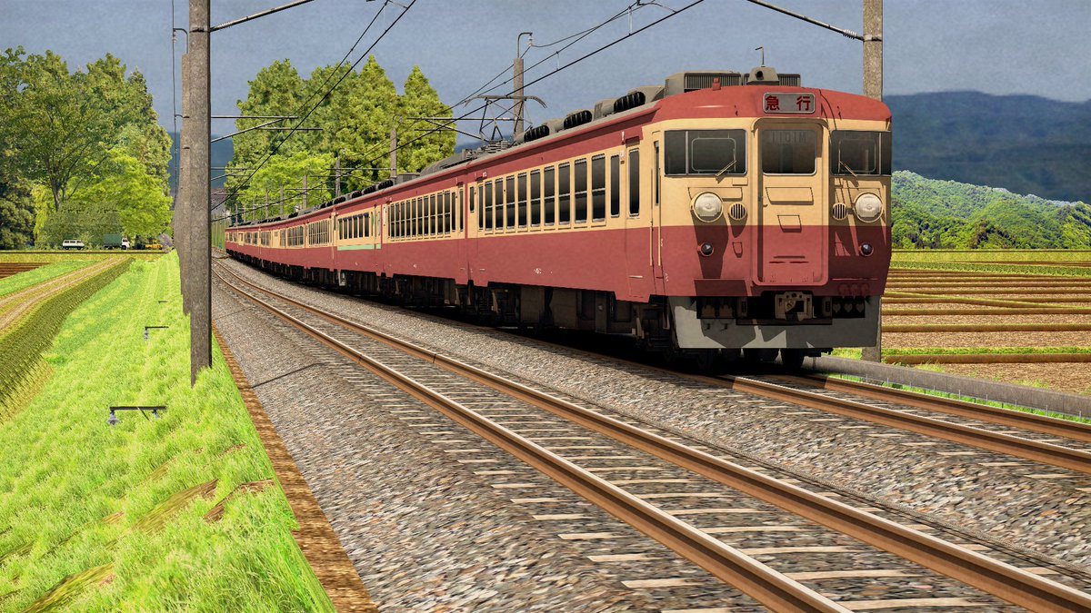 ymsm87's tweet image. 1枚だけGeminiでいじったの混じってる
#RailSim