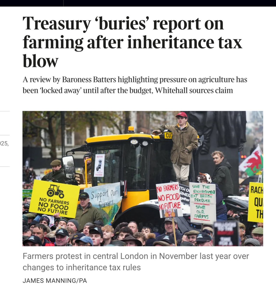 🔥 The Treasury Has Buried the Batters Farming Review 👉And We All Know Why 🔥

Sunday Times reveals the Treasury has locked away <a href="/Minette_Batters/">minette batters</a> farming report until after the Budget.

Why would any govt hide a review they commissioned themselves?

🔥 Because it tells the