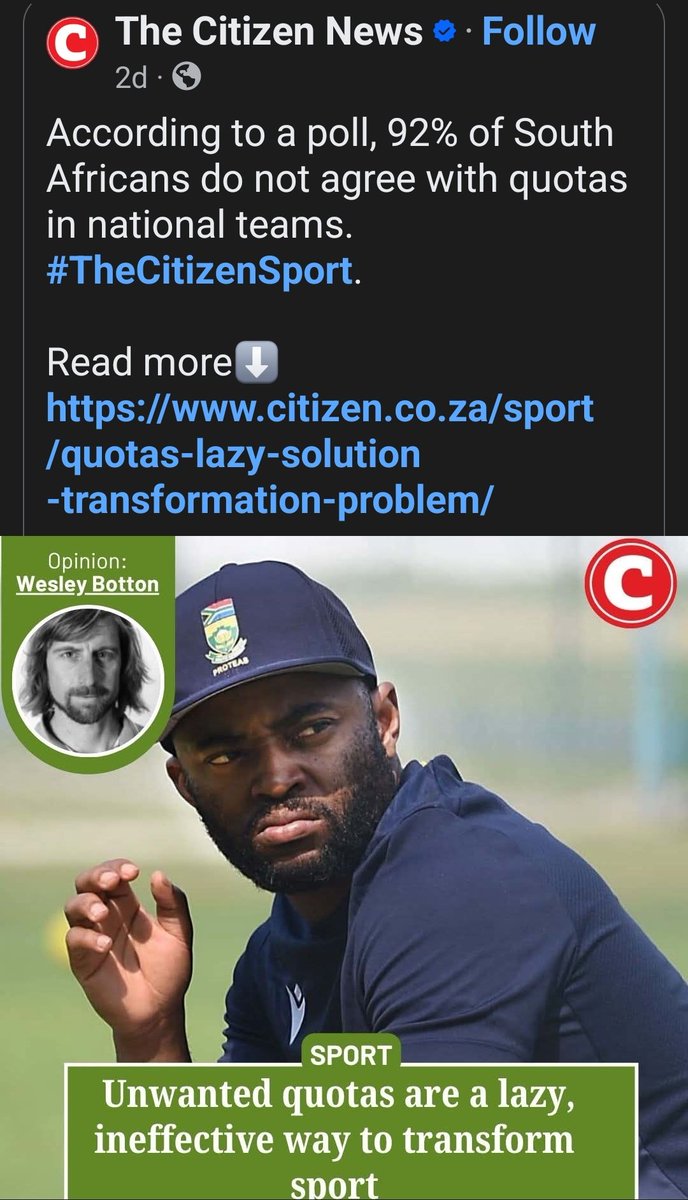 Temba Bavuma outscored everyone in this test victory against India.
Meanwhile, here's Wesley and <a href="/TheCitizen_News/">The Citizen News</a>