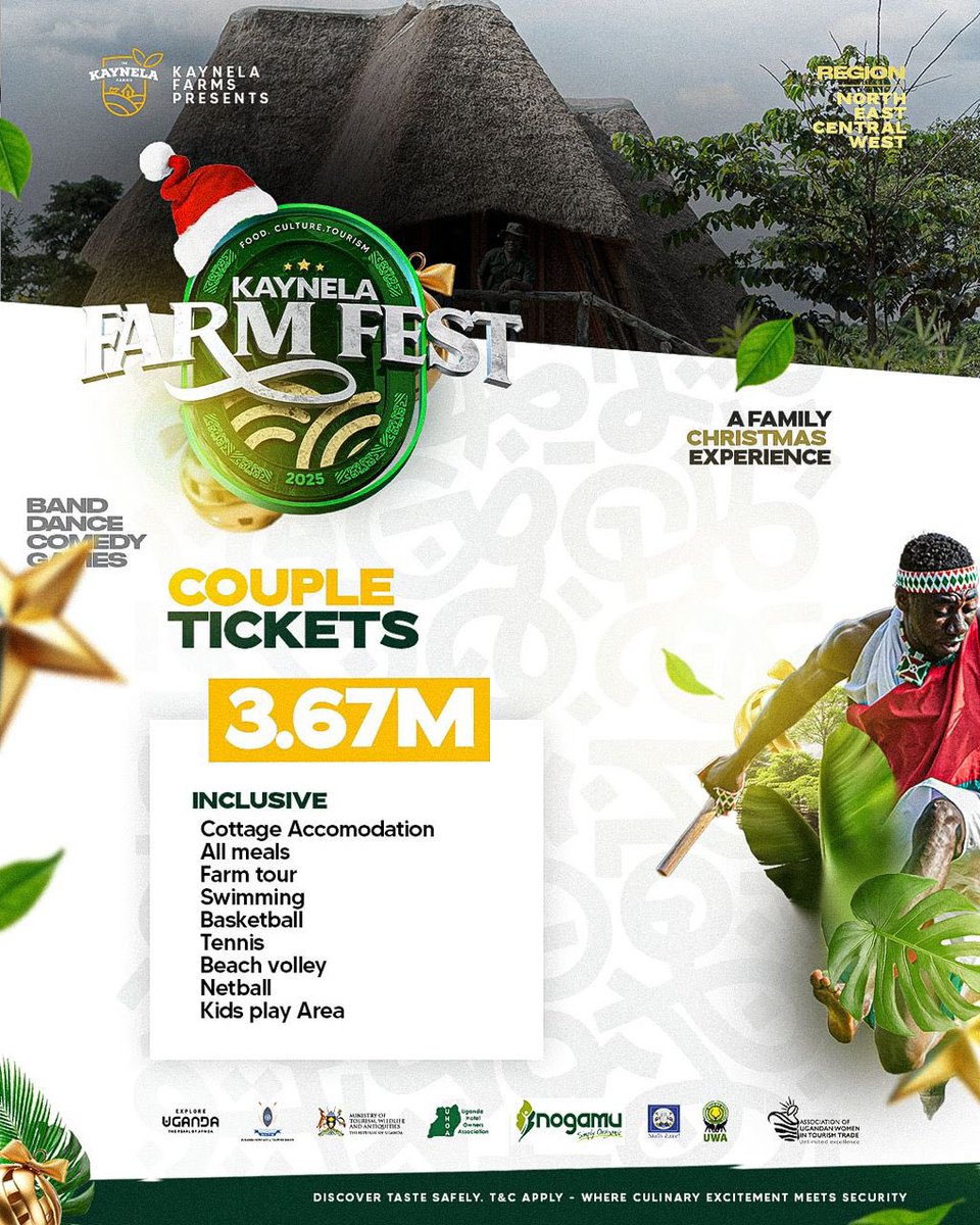 <a href="/BSection95325/">TRAVEL WITH VICTOR</a> <a href="/kaynelafarmsltd/">Kaynela Farms Ltd</a> <a href="/ugandauncovered/">Uncovered Travel Initiative Africa</a> Don't be left out this Christmas