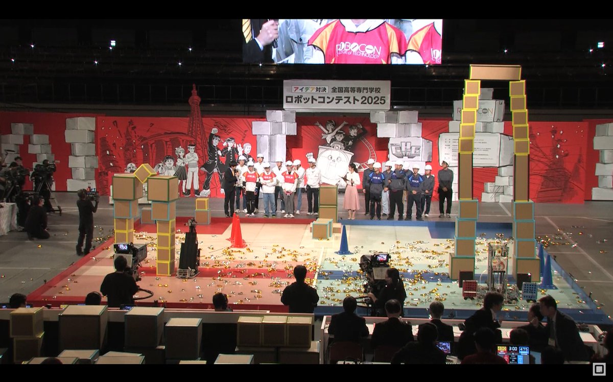 Rye_himajanai's tweet image. ルール知らない人にこれで勝ったの赤なんだぜって言ったら驚くと思う
#高専ロボコン