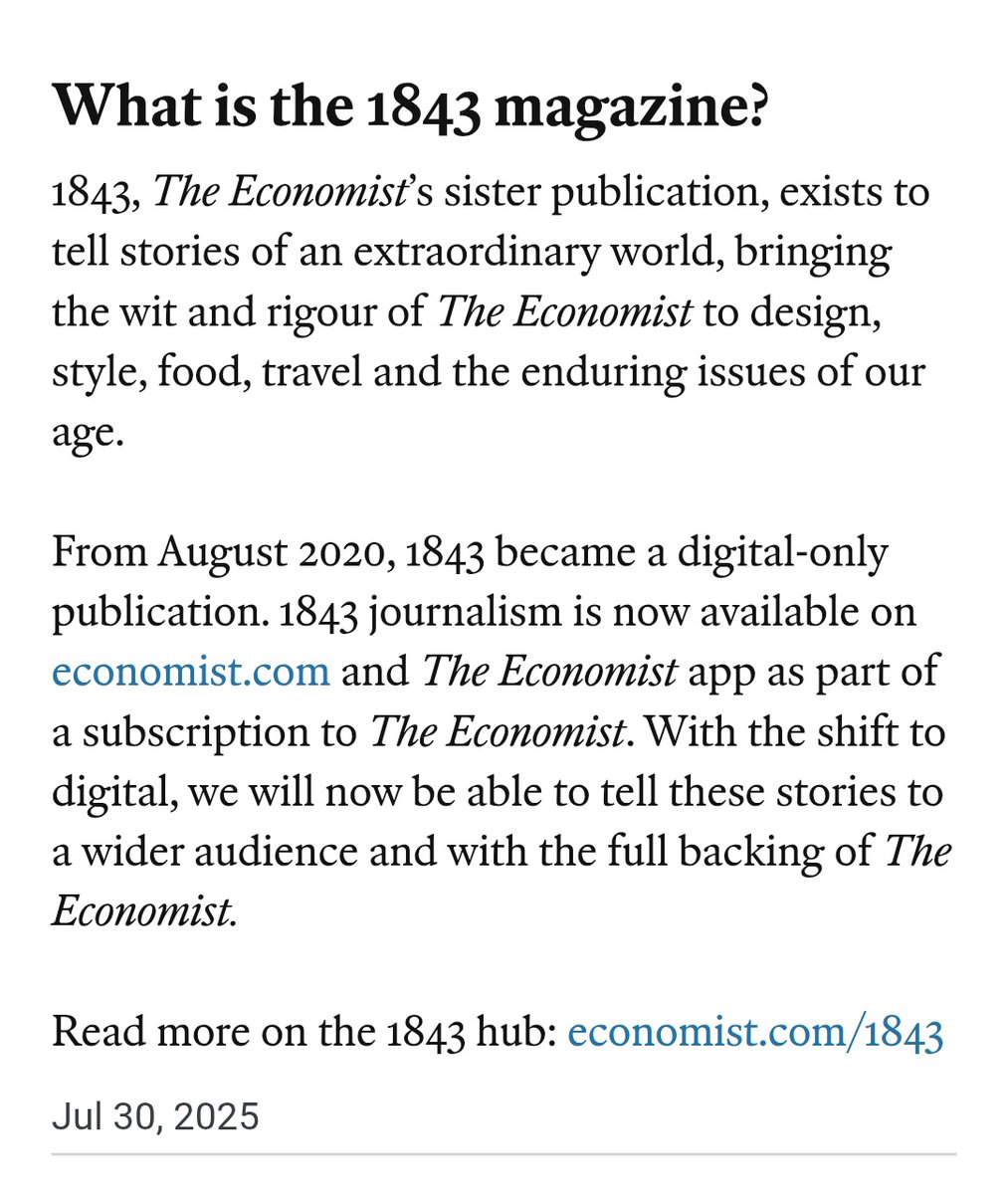 Since there is a lot of talk about whether or not 1843 is different from The Economist, here is what The Economist has to say:

My two cents: It doesn't matter who published it, if the details are false then PTI should take it to court forthwith. Otherwise it'll be deemed true.