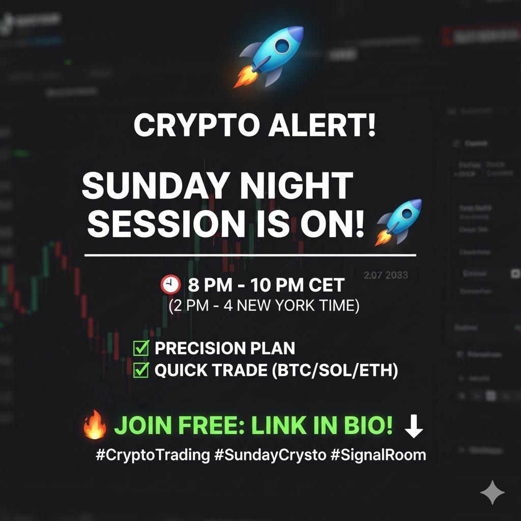 signalroom83's tweet image. MARKETS ARE SLEEPING, BUT CRYTO IS ACTIVE! 📈 Join our FREE community for signal alerts. Link in Bio!
​#CryptoTrading #SundayCrypto #DayTrading #SignalRoom