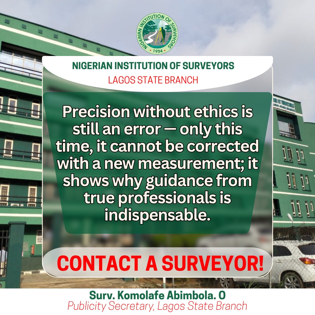 NIS Lagos (@lagossurveyors) on Twitter photo 