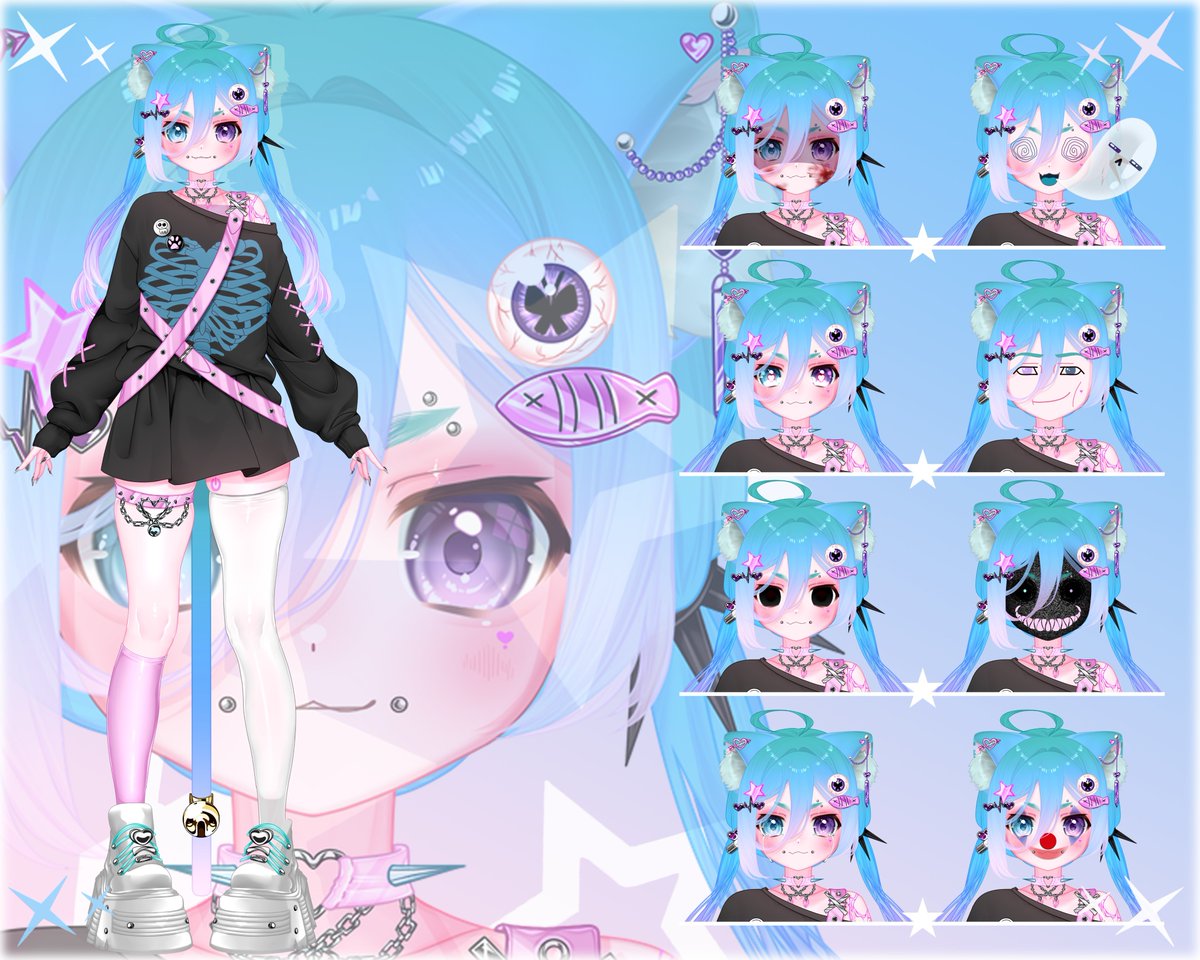 VoidStudioVT's tweet image. Hey there! Get a free, personalized VTuber model designed just for you! All we ask in return is a bit of advertising. Contact us via DM or comment to get started!An example of drawing styles for the models is attached to the post.
 #Vtuber  #vtubermodel  #Live2D #VR