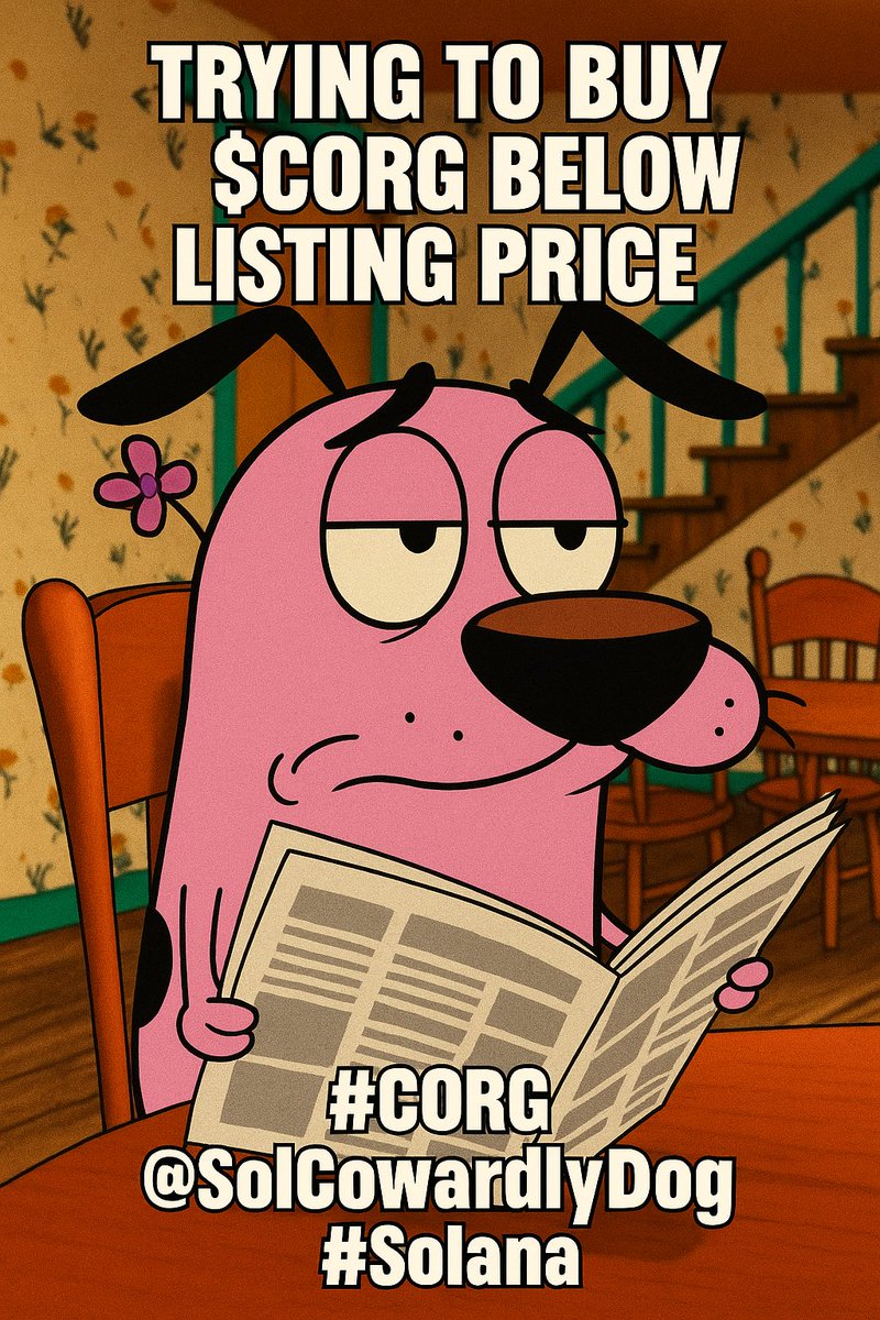 solcowardlydog's tweet photo. Trying to buy $CORG below listing price like…
Bro, be serious. 💀
@SolCowardlyDog #CORG #Solana https://t.co/hRhlPqJuGE