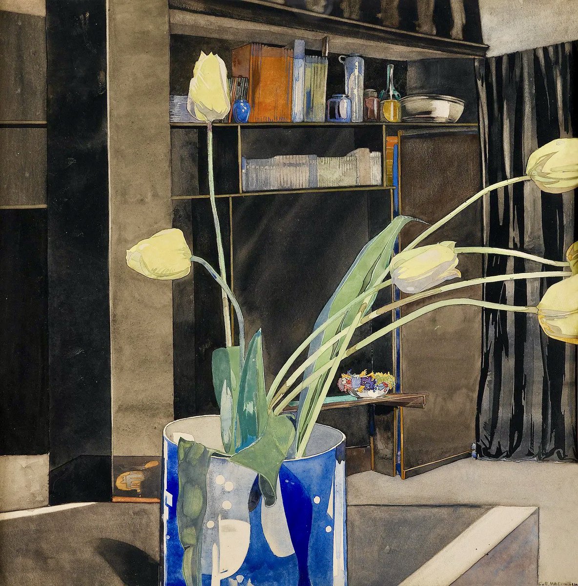 Yellow Tulips c1922 #CharlesRennieMackintosh