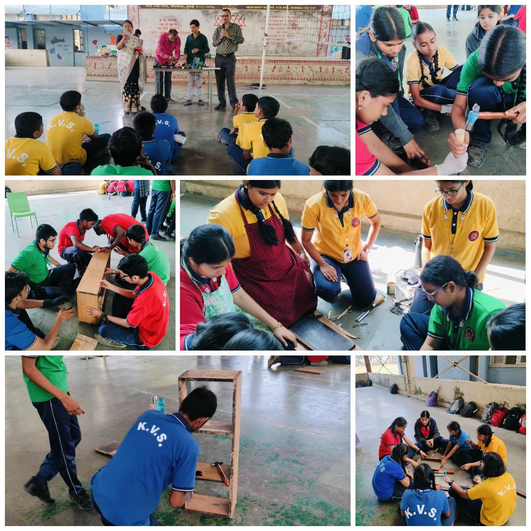kv2colabamumbai's tweet image. Bagless Day in action! 🔨
Students explored carpentry through exciting hands-on tasks—building, shaping, and discovering new skills.
#CarpentryWorkshop #ExperientialLearning #BaglessDay 
@KvsMumbai @KVS_HQ