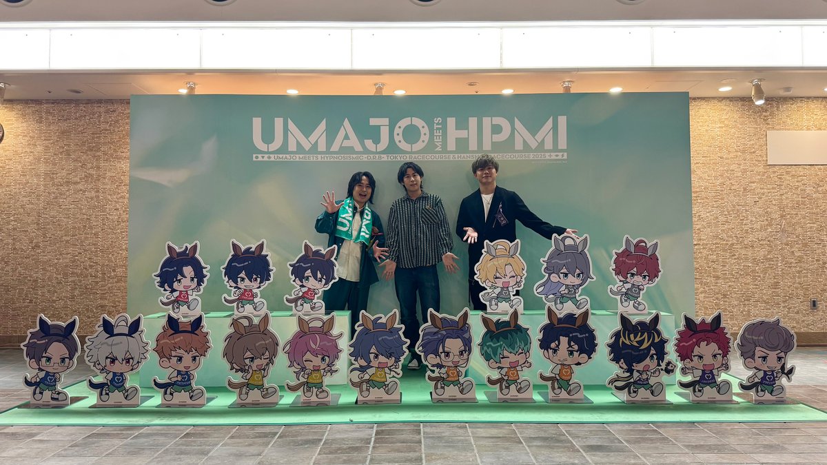 ／
🏇UMAJO MEETS HPMI🎤
スペシャルトークショー
無事終了いたしました🙌
＼

寒い中たくさんの方にお越しいただき、盛り上げていただき、ありがとうございました✨✨
お三方の実況、さすがでしたね…😲👏👏‼

引き続きコラボをお楽しみください🏇🎤

#UMAJO_ヒプマイ #ヒプマイ #ヒプムビ