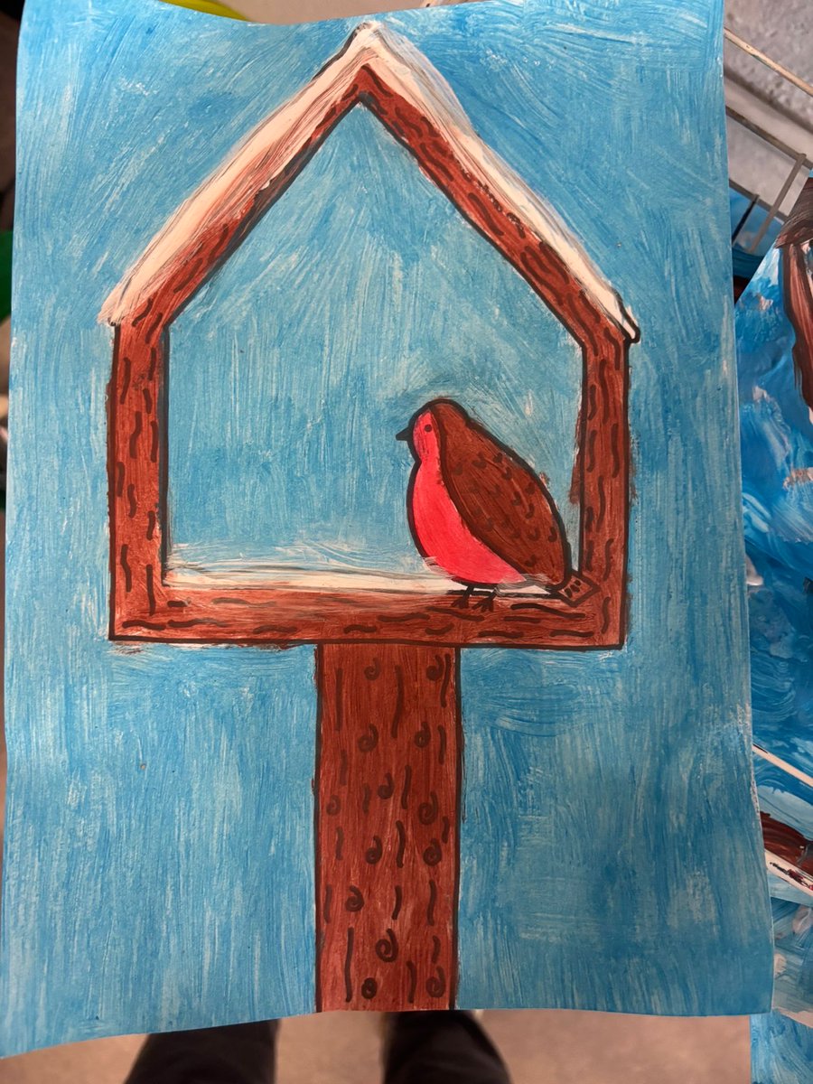 glasheenboys's tweet image. In Rang 4, Mr. McGregor’s boys painted some beautiful Winter Robins!!! ❄️❄️❄️

#VisualArts