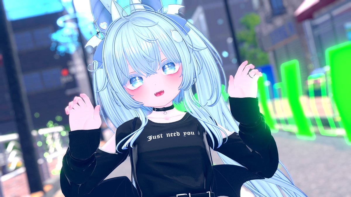 Shibuya_s15_VRC's tweet photo. 😈💙 https://t.co/0CJFQ1jUaC