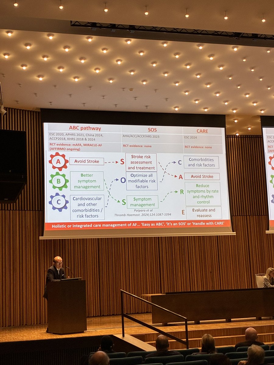 Integrated and holistic care for #afib patients improves outcomes! ✅

#ESCHeartAndStroke 

<a href="/JacopoImberti/">Jacopo Imberti</a> <a href="/GiulioFRomiti/">Giulio Francesco Romiti</a> <a href="/MProiettiMD/">Marco Proietti MD PhD</a> <a href="/escardio/">European Society of Cardiology</a> <a href="/ESCWGThrombosis/">ESC WG Thrombosis Chairperson</a> <a href="/dariobongio/">Dario Bongiovanni</a> <a href="/PanteleimonPap2/">Panteleimon Papakonstantinou</a> <a href="/LiverpoolCCS/">Liverpool Centre for Cardiovascular Science</a>