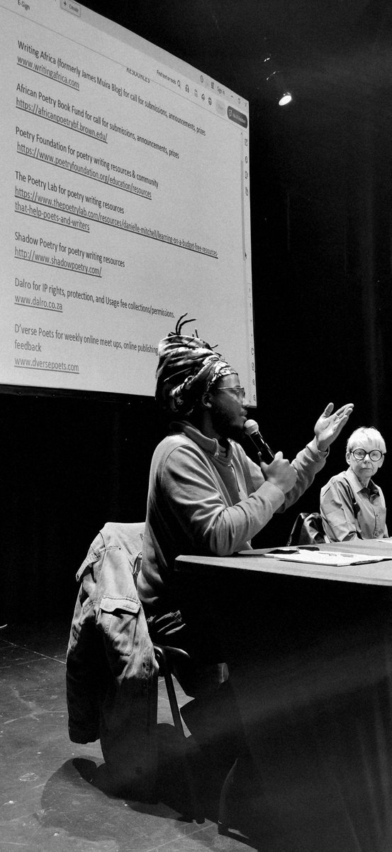 "Start with your communities. Tap on your friends for feedback. Then tap on these resources online and the platforms that are available. These are communities that offer gentle feedback." suggests Quaz Roodt. 

<a href="/poetrypotion/">Poetry Potion</a> <a href="/SportArtsCultur/">Department of Sport, Arts and Culture</a> <a href="/sowetotheatres/">Soweto Theatre</a> #11thAWWS #awws2025