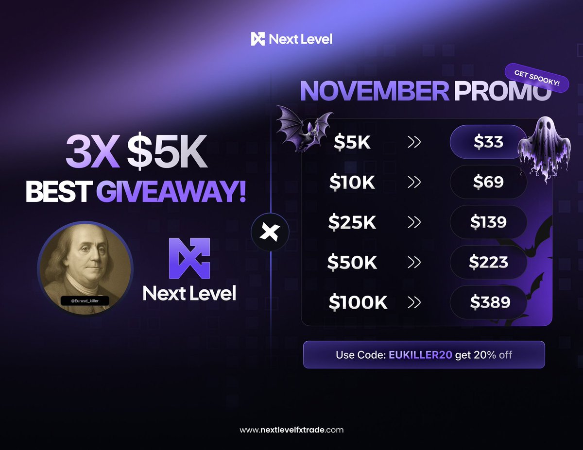 🎁GIVEAWAY ALERT 🎁
3 x $5k account giveaway

⚡Follow :-
<a href="/next_level_prop/">Next Level FX Prop</a> @draxonLT <a href="/Prop_partner/">Aeroonfx📈</a> <a href="/Eurusd_killer/">𝑬𝑼_𝑲𝒊𝒍𝒍𝒆𝒓 𝑭𝑿</a>
 <a href="/Aeroonfx/">MIRNGA FX📊</a> <a href="/synthetic_hunte/">synthetic backup</a>

⚡ like and repost tag 

⚡Tag 3 traders

⚡Also follow:-
<a href="/khaleefeer/">khaleefeer fx</a> <a href="/DArfahmisau/">D-Arfah</a>
<a href="/gana__jr/">Umar Gana</a> <a href="/ABFXKILLER/">AB FX KILLER</a> 
<a href="/Marwan_fx01/">Marwan_fx 🐯</a> <a href="/AGzanna/">MARTE FX 📊</a>