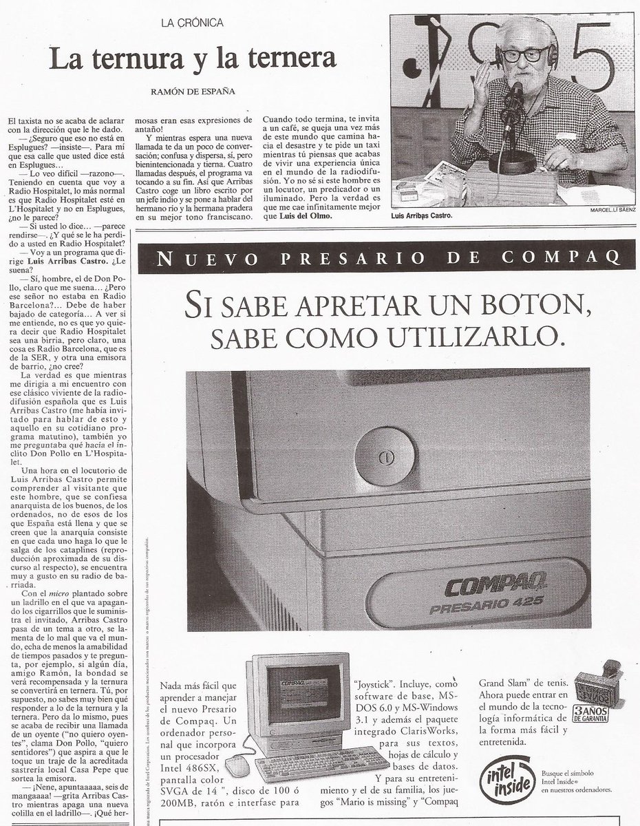 Archivo de #radio #culturaradiofónica Noticias de la radio publicadas un 9 de diciembre.
tonimascaroradio.blogspot.com/2021/12/9-de-d…
Diciembre 1993. Un artículo de Ramón de España en <a href="/el_pais/">EL PAÍS</a> sobre Luis Arribas Castro.