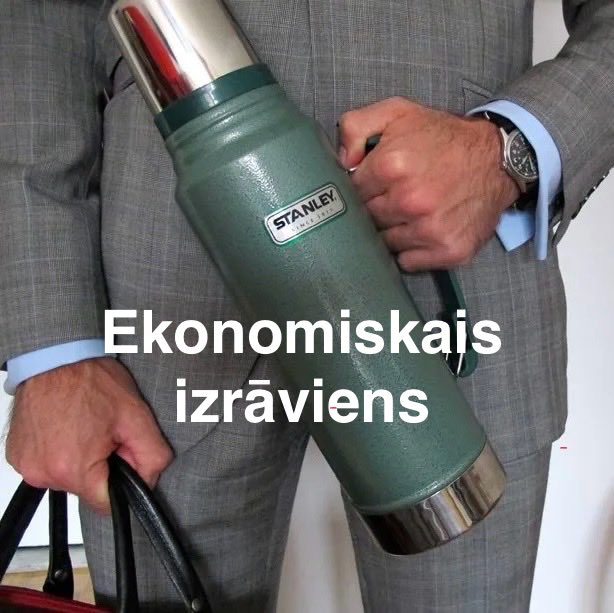 IngaSPR's tweet image. Sociālisms lielveikalos, protams, ir inovācija politikā, bet kamēr Baško kungs bez partijām, atradu pagaidu risinājumu (tikai EUR 49.99).
Ej uz lielveikalu, ņem līdzi kafijas termosu!