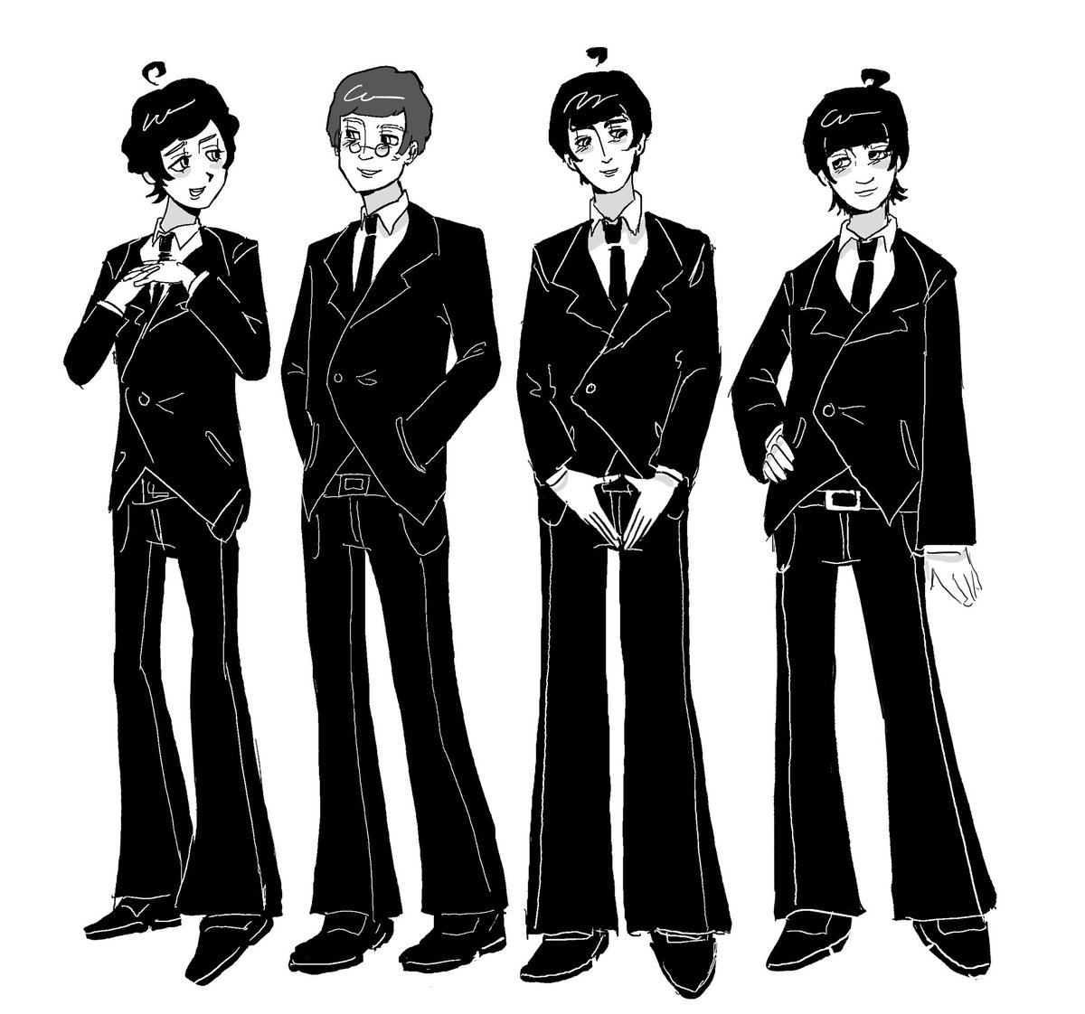 the beatles… doodle 
#thebeatles #mclennon