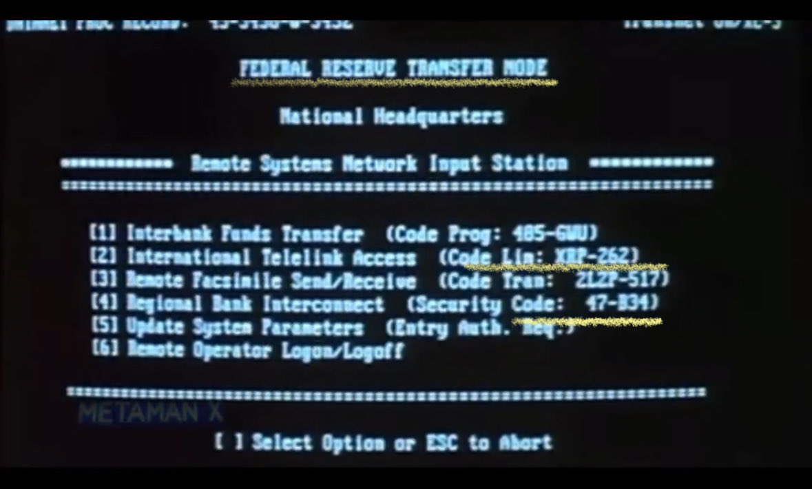 MetaMan's tweet photo. “XRP-262”. . . 

The screenshot from the 1992 Movie “Sneakers” 

In Gematria 262 is the value of the word Titanic… 

Could this be just coincidence or something more elaborate? https://t.co/mR3bKSEZT2