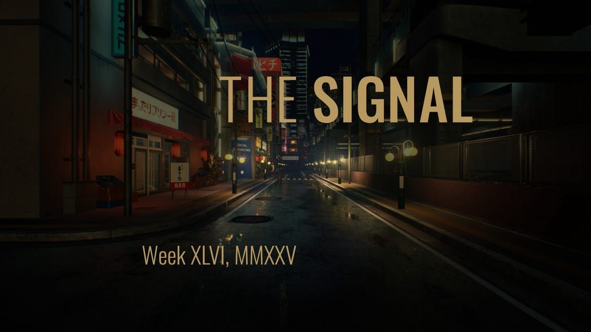 The weekend despatch: Why is there so much corruption everywhere? A detour to Mars. + What’s the Numero Group? Read on. Link in comments. thesgnl.com/2025/11/member…