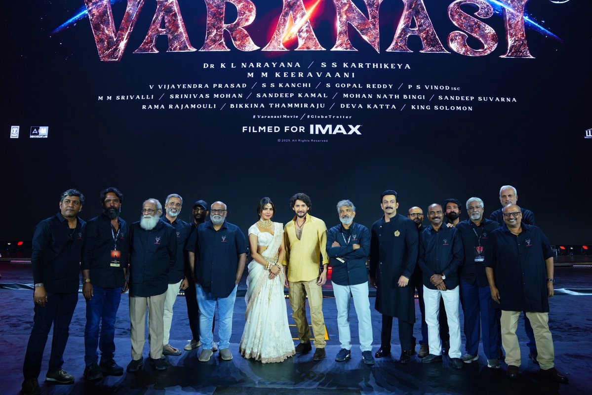 VaranasiMovie's tweet image. The #Varanasi Team.