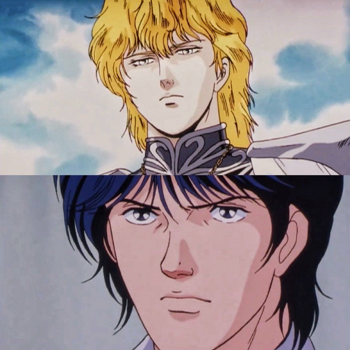 #اسطورة_أبطال_المجرة 
———
ديناميكية العلاقة بين راينهارت ويانغ عبارة عن منافسة متقنة بين نقيضين أيديولوجيين؛ فـراينهارت قائد ذو طموح سلطوي يؤمن بأن القوة هي الطريق لإحداث التغيير، بينما يانغ استراتيجي لامع يؤمن بالديمقراطية ويستخدم ذكاءه للدفاع عن مبادئه ويتجنب العنف قدر الإمكان!