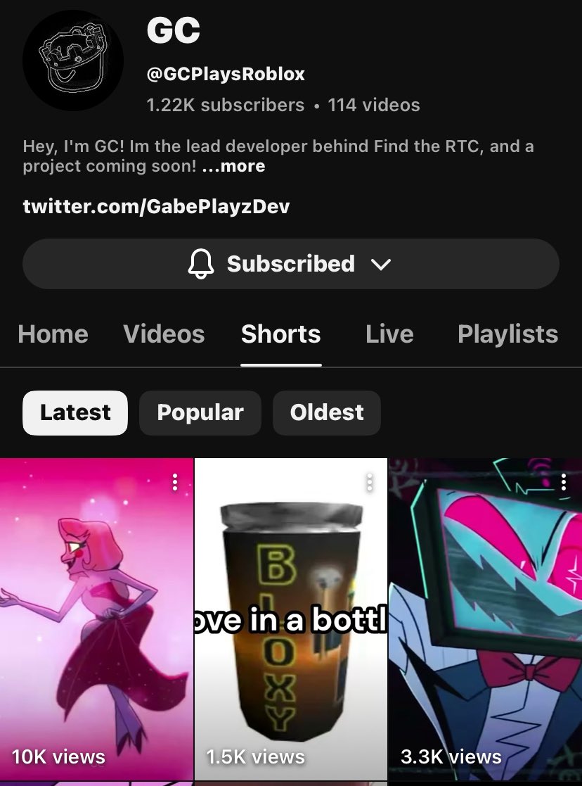 GCPlaysRoblox's tweet image. DAMN
20 SUBS OVERNIGHT??