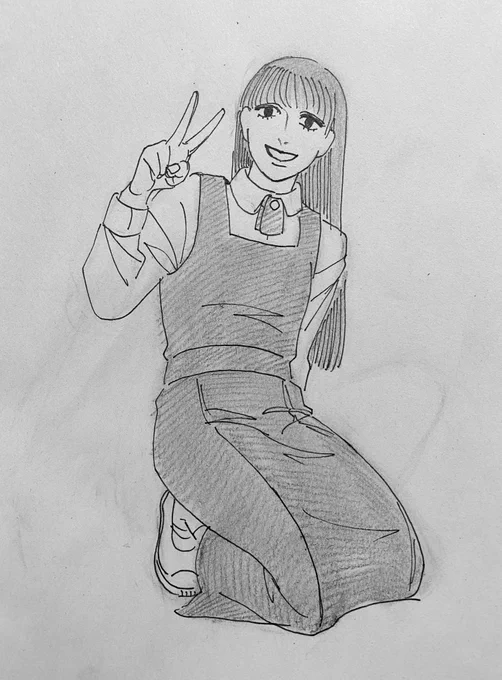 制服はスカート長めワンピースタイプが好きです 