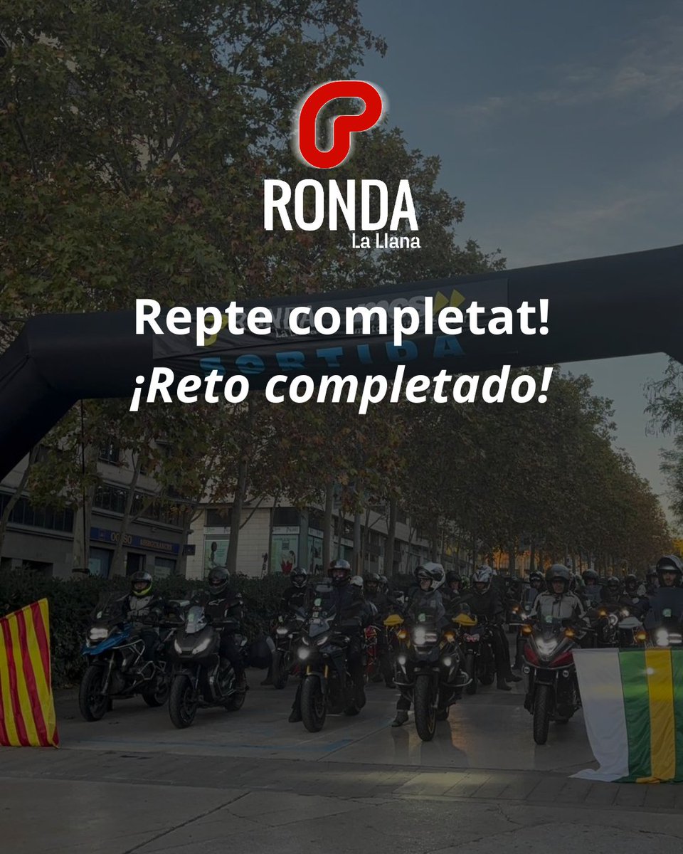 Completada una nova edició de la #RondaLaLlana.
Enhorabona als més de 300 riders que heu participat! 🤩

▫️▫️▫️

Completada una nueva edición de la #RondaLaLlana.
¡Enhorabuena a los más de 300 riders que habéis participado! 🤩

🔗 bit.ly/lallana25-repte