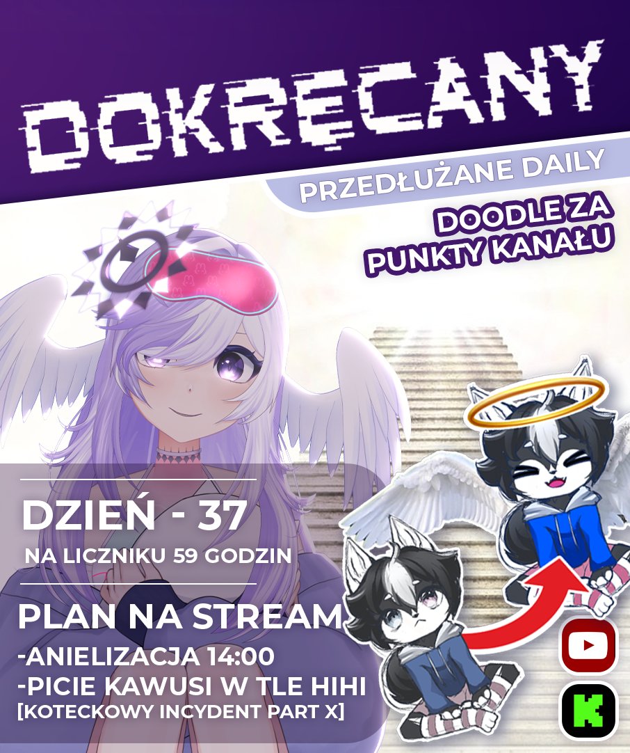 Shirubia_sama's tweet image. 【Dokręcany - dzień 37】
Status - PORA RYSOWAĆ WIDZÓW DALEJ

#plvtuber #vtuberpl #dokręcany