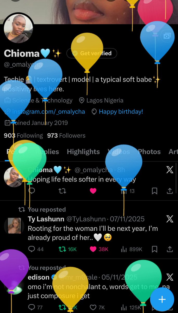 _omalycha's tweet image. I got balloons 🎈😅
Happy birthdayy to me!🎉🎂🥳