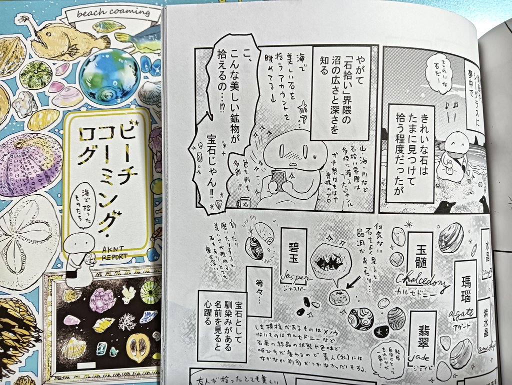 11/24のコミティア、再版したビーチコーミングの本も多めに持って行く予定です
涼しい気候の方がビーチコーミングしやすいので夏より冬が本番なんだ…
海のオブジェをたくさん描いた表紙、ほどよくくすんだブルーに刷ってもらえて可愛いです、印刷所さんに感謝
#ラックで刷ったよ 