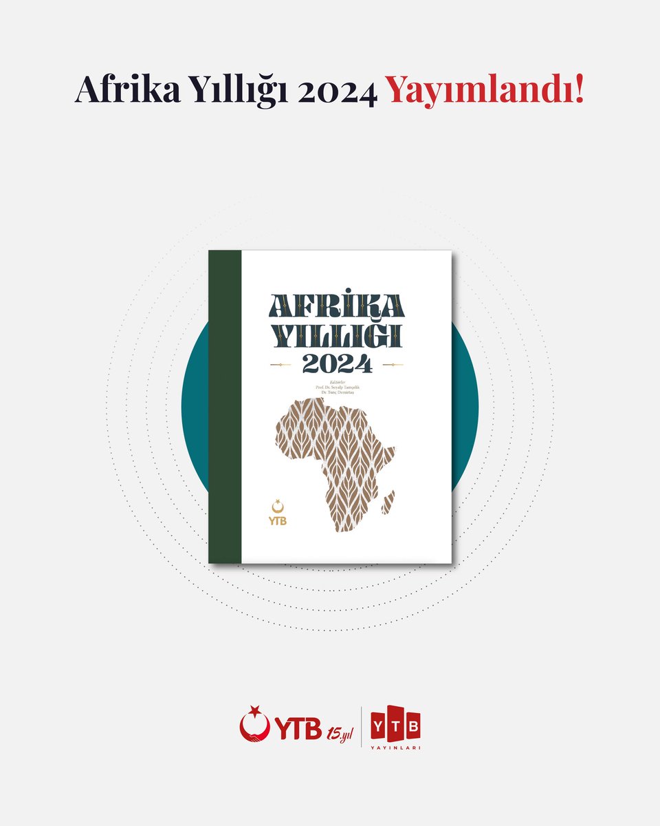 Afrika Yıllığı 2024 Yayımlandı!

#YTBYayınları tarafından hazırlanan #AfrikaYıllığı 2024, Afrika kıtasındaki güncel gelişmeleri; siyaset, ekonomi, toplum, güvenlik, kültür ve uluslararası ilişkiler ekseninde kapsamlı bir şekilde inceleyerek okurlarla buluştu.

Afrika Yıllığı