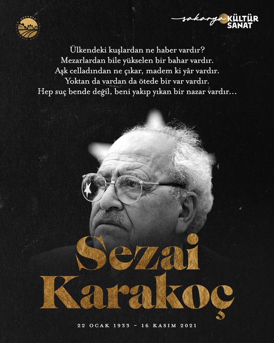 Sezai Karakoç’u Vefatının Yıl Dönümünde Anıyoruz