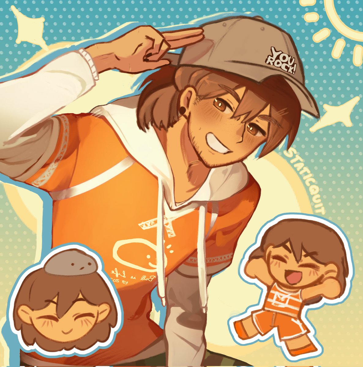 staticquit's tweet photo. Happy (delayed) birthday, Kel! 🧡

[ #omori #omorifanart #omorikel #omorikelfanart #omorikelart ] https://t.co/f9q1n9Got8