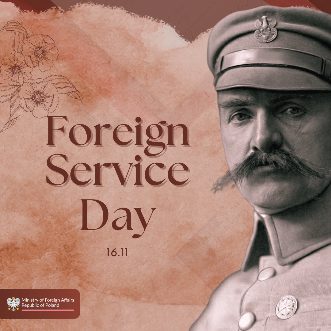 PLinManchester's tweet image. 🇵🇱Foreign Service Day is celebrated in honour of the dispatch sent on 16th November 1918 to the leaders of the world, in which the reborn Poland – after 123 years of partitions – announced its return to the international stage.
