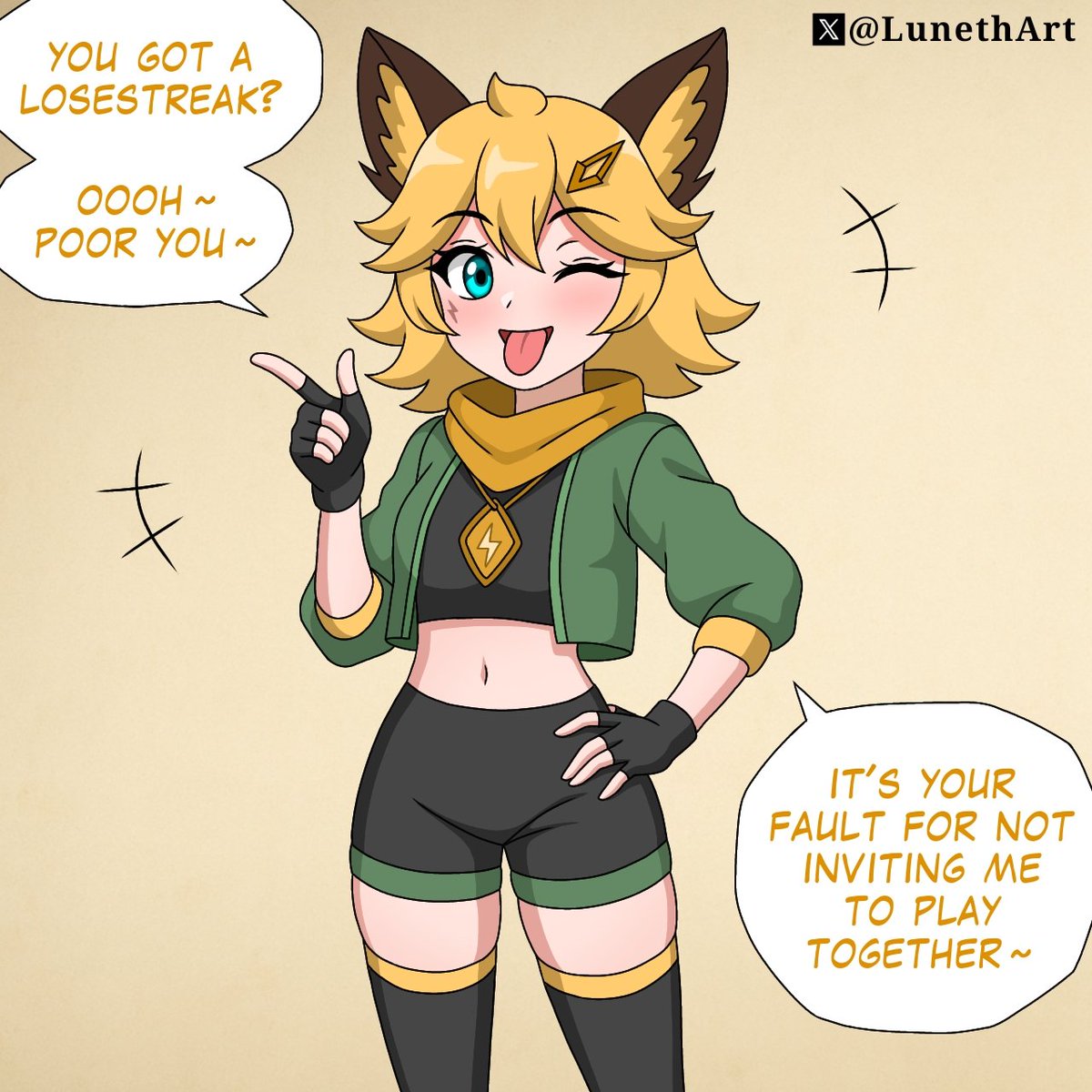 LunethArt's tweet photo. She learned her lesson the hard way https://t.co/HzMp14YLSL