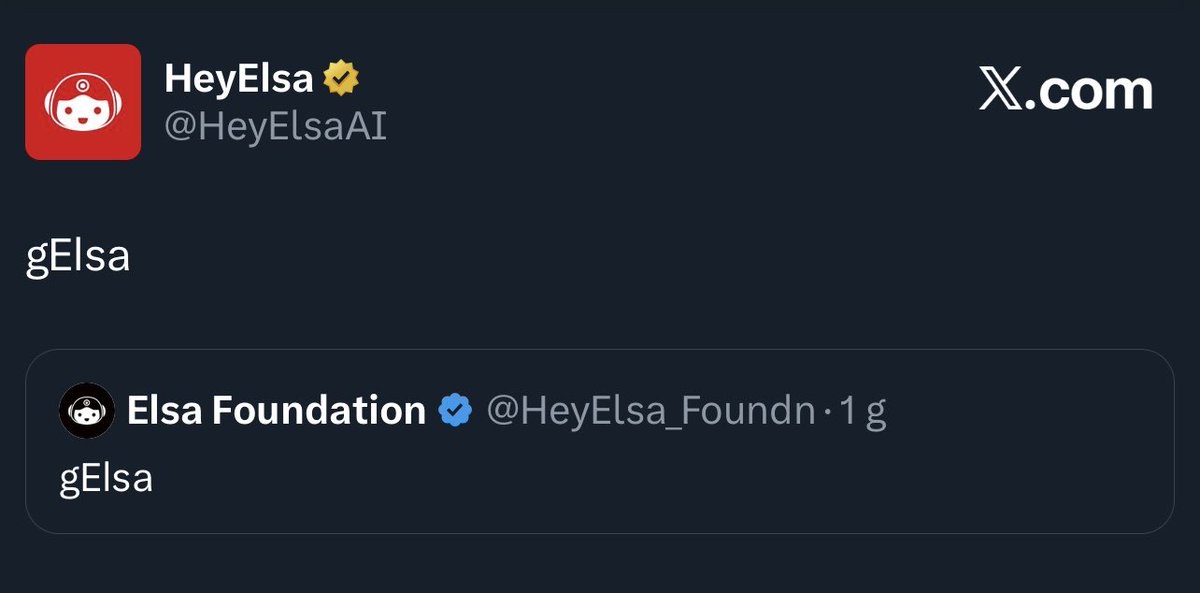 Elsa is DeFAI!
Elsa is Based!

Time is running out for <a href="/HeyElsaAI/">HeyElsa</a> !

I saw the Elsa Foundation being established yesterday, so you know what that means! 

Keep collecting EP Points! 
Keep quacking about Elsa on <a href="/wallchain/">Wallchain Quacks</a> !

Using Elsa gives you many advantages in the Base! 🟦