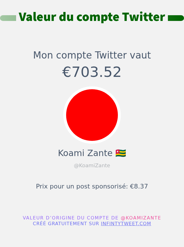 Mon twitter vaut: €703.52

➡️ infintytweet.me/account-worth?…