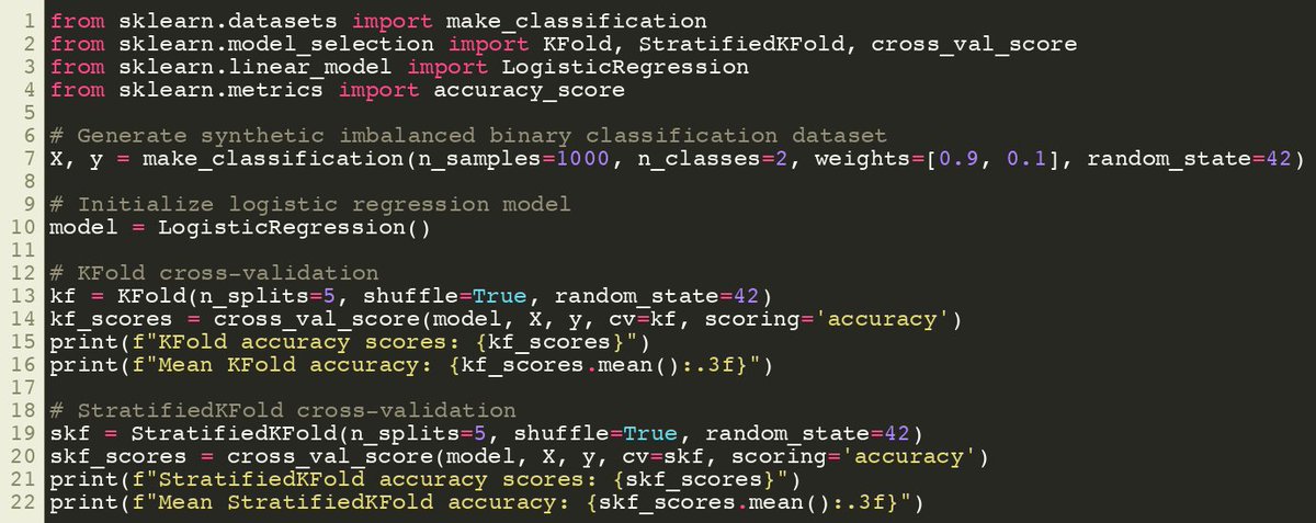 SciKitLearn's tweet image. Scikit-Learn &quot;StratifiedKFold&quot; versus &quot;KFold&quot;
sklearner.com/scikit-learn-s…

#SciKitLearn #DataScience #MachineLearning
