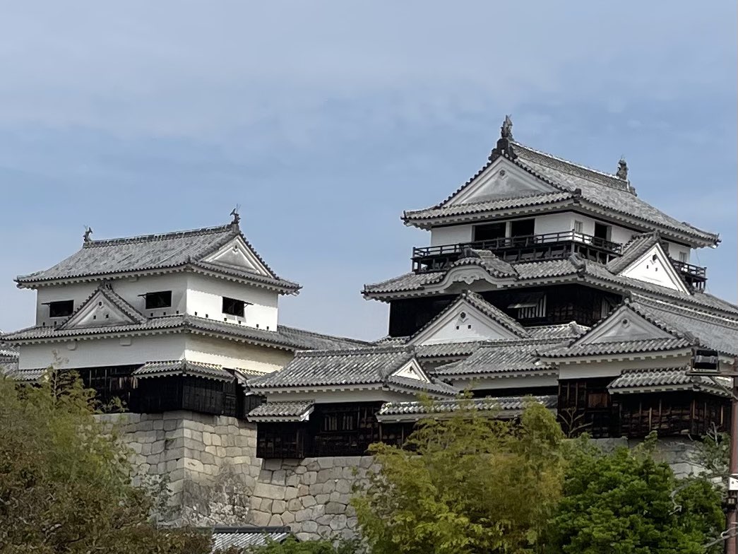 愛媛県三名城 #松山城 #宇和島城 #大洲城 現存2、木造復元1 つ、強