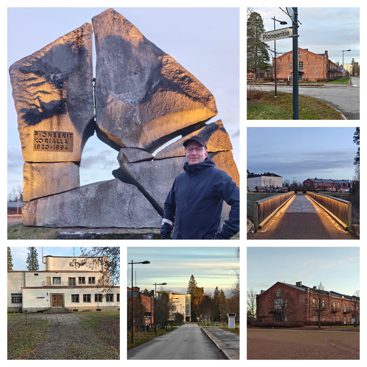 EsaViiru's tweet photo. Vielä ehti ennen ensilumia verestämässä muistoja Korialla! Eniten itselle muistijälkiä jättäneet kohteet on hienosti säilytetty: pitkä kasarmi, aliupseerikoulu, sotilaskoti ja muutamia paikkoja harjoitusalueelta! Osa rakennuksista valitettavasti on purettu. #KymPionP #koria https://t.co/LrkPDwVYr2