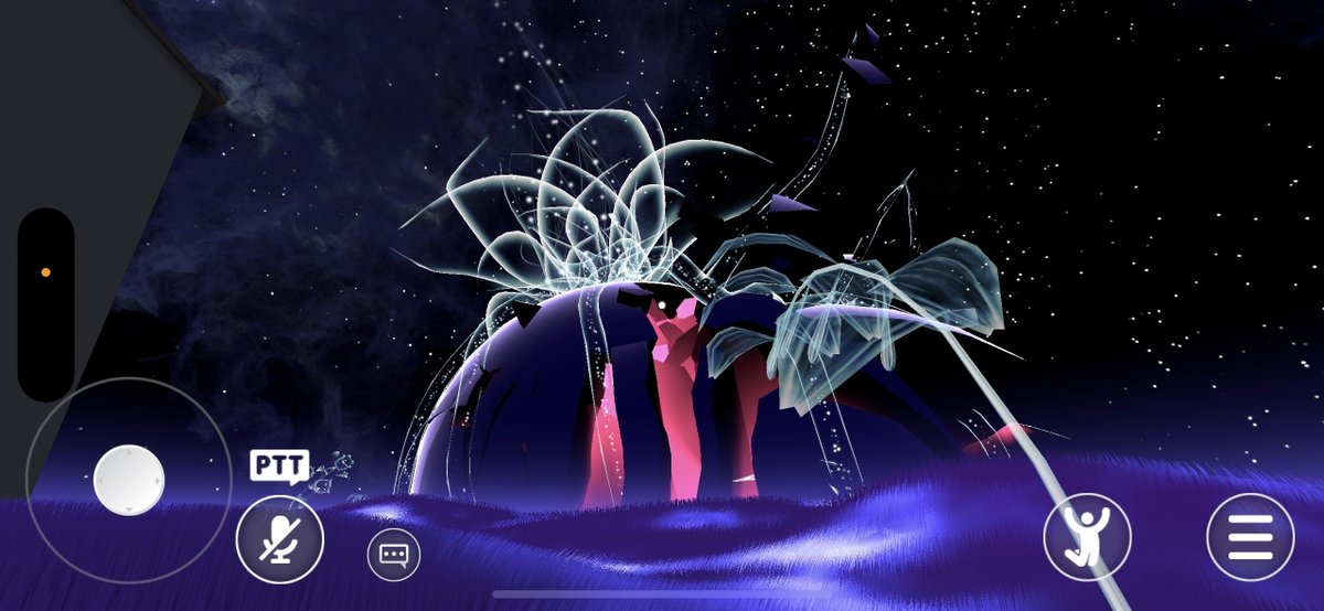 World: Beyond a bit - 想像のちょっと先へ  
Created by team: #beyond_a_bit

vrchat.com/home/launch?wo…

この度、Beyond a bit を iOS に対応しました！  
青い草原が広がる不思議のワールドが、iPhone, iPad からも気軽に体験できます。

#VRChat_world紹介 #VRChat_iOS