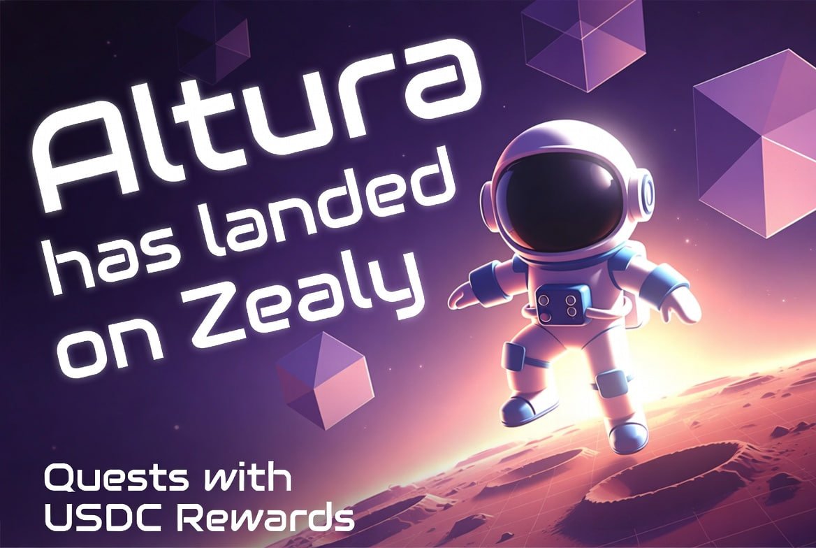 altura's tweet image. 📢 Altura has landed on Zealy dimension 

We're thrilled to announce that Altura has joined forces with @zealy_io 🤝 Unlock Alturian status through our series of Zealy Quests -- First-come, first-served USDC rewards instantly elevate your value in the ecosystem.

This campaign…
