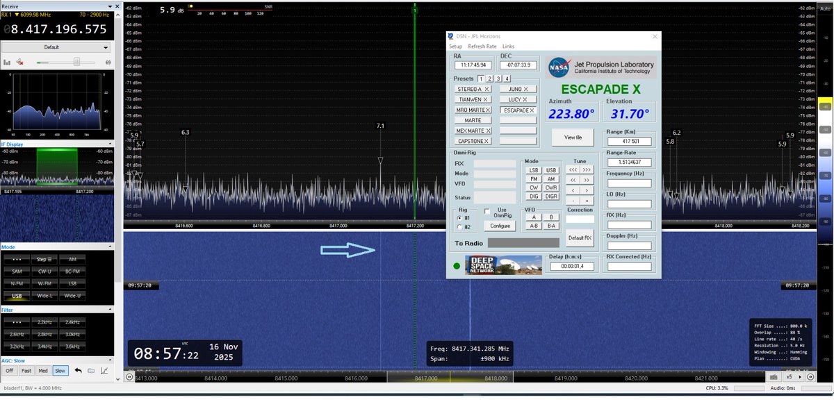 ESCAPADE BLUE &amp; GOLD
NASA probe on the way to Mars