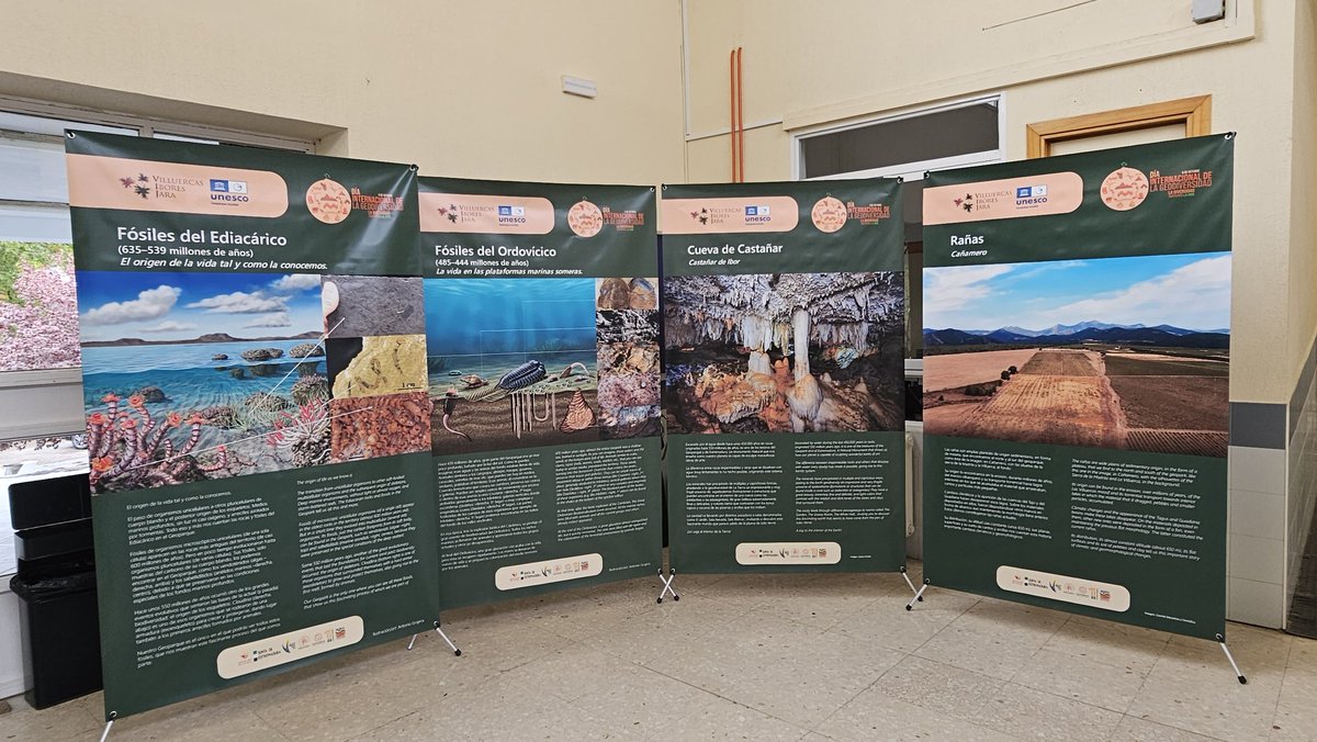 Después del acto se pudo visitar una exposición sobre el Geoparque Villuercas-Ibores-Jara